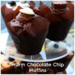 Warm Chocolate Chip Muffins, muffin recipe, chocolate recipe