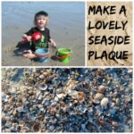 seaside crafts, summer crafts, shells, sand, holiday keepsake