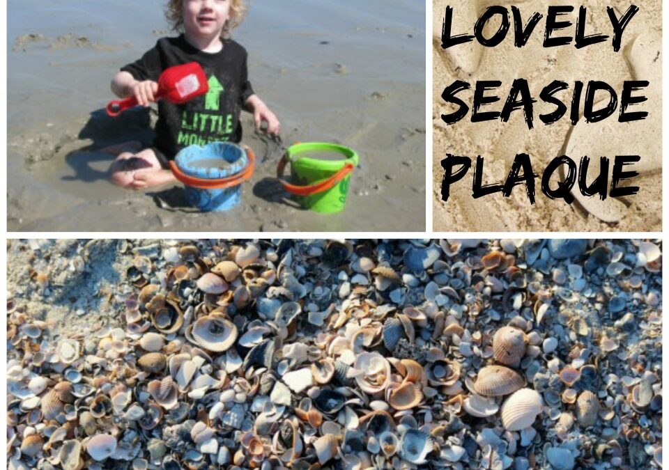 seaside crafts, summer crafts, shells, sand, holiday keepsake