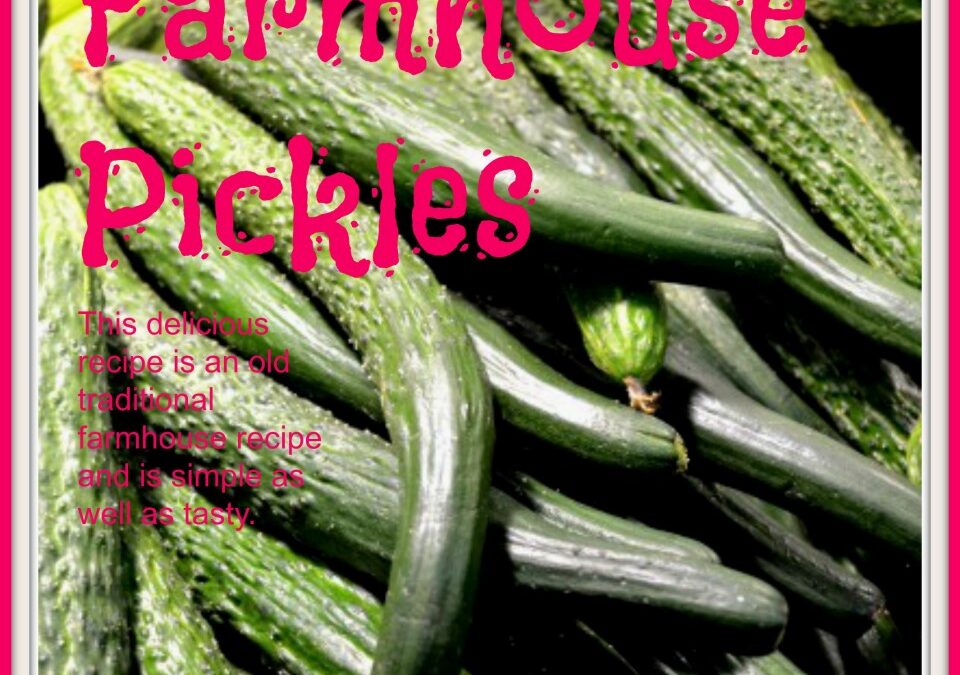 Farmhouse Pickles, pickeld cucumbers, pickle recipes