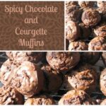 Spicy Chocolate and courgette Muffins, courgette recipes, mjuffin recipes, chocolate recipes