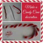 pipecleaner decoration, easy Christmas crafts, candy cane crafts