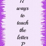 learning to read, letter p,