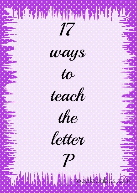 learning to read, letter p,