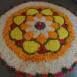 flowers, rangoli, indian custom