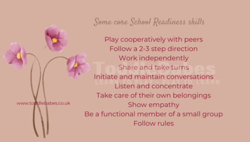 school readiness text image